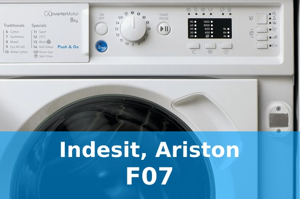 Помилка F07 пральні машини Ariston, Indesit