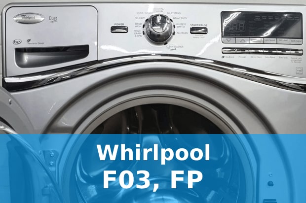 Помилки F03, FP пральна машина Whirlpool